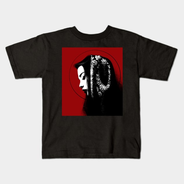 Self reflection Kids T-Shirt by MaliceGhoul